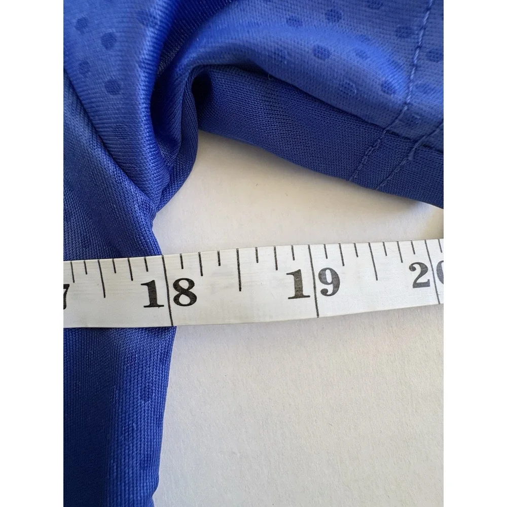 Converse Athletic Dept Blue Mesh V-Neck Graphic Logo Jersey T-Shirt Boys L NWT